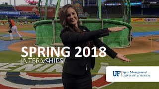 Sport Management Internships Spring 2018 [upl. by Anadroj528]