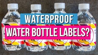 Waterproof Water Bottle Labels Which Way is Best [upl. by Sim]