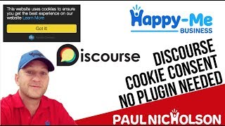 How To Add A Cookie Popup To A Discourse Forum [upl. by Kenta]