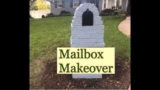 Mailbox Makeover Part 1House Project mailbox makeover painting brick [upl. by Gareri426]