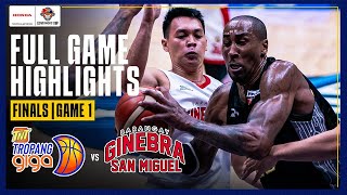 TNT vs BRGY GINEBRA  FULL GAME 1 FINALS HIGHLIGHTS  PBA SEASON 49 GOVERNORS CUP  OCT 27 2024 [upl. by Neerol964]