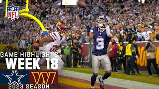 Dallas Cowboys vs Washington Commanders Game Highlights  NFL 2023 Week 18 [upl. by Loraine448]