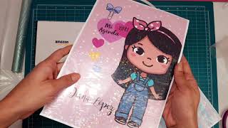 Plastificado Agenda con Laminadora  agendas  agendas scrapbooking  tutorial agendas [upl. by Lucias208]