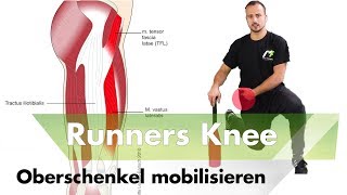 3 Spezial Übungen gegen Runners Knee  Oberschenkel richtig mobilisieren [upl. by Llennor]