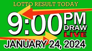 LIVE 9PM LOTTO RESULT TODAY JAN 24 2024 2dLotto 3DLotto lottoresultjan242024 [upl. by Areikahs400]