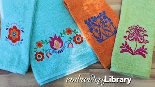 Embroidering on Terrycloth Towels [upl. by Enelrae]