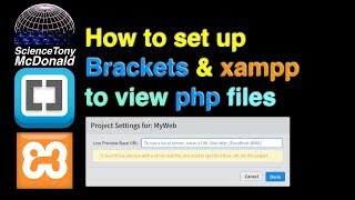 Set up Brackets to work with xamppvm and php [upl. by Annohsed756]