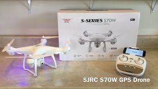 SJRC S70W GPS Drone Review [upl. by Valentijn]