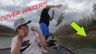 Prespawn BASS FOUND Patoka Lake Tournament Practice springfishing buzzbait [upl. by Reisch900]