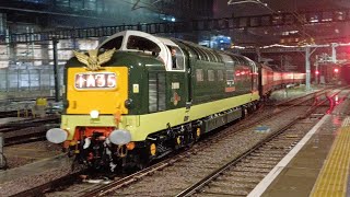 Deltic D9000 Royal Scots Grey returns to London Kings Cross [upl. by Marriott]