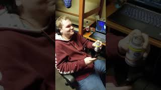 Absolute mad lad inhales air freshener for a Wendys spicy chicken sandwich [upl. by Zsazsa]