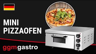 Elektro Mini Pizzaofen  4x 20cm  Manuell  PEKG20  GGM Gastro [upl. by Weinhardt]