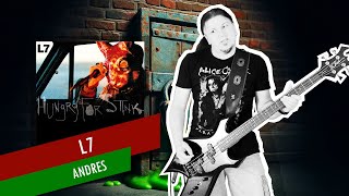 Andres by L7  Bass Cover with Tabs [upl. by Innoc707]