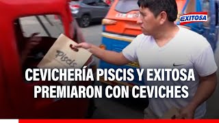 🔴🔵Cevichería Piscis y exitosa premiaron con ceviches [upl. by Waterman]