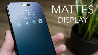 Mattes Panzerglas iPhone 16 Pro  Mit oder ohne schwarzen Rahmen [upl. by Yurik334]