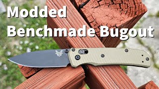 Modded Benchmade Bugout  AWT Aluminum Scales [upl. by Eixirt]