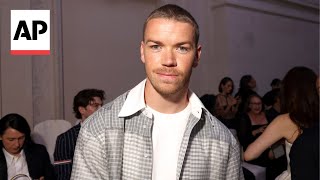 Will Poulter celebrates Thom Brownes theatrical show [upl. by Euhsoj494]