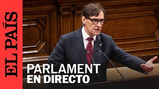 INVESTIDURA CATALUÑA  El pleno de la Generalitat del Parlament en directo  EL PAÍS [upl. by Itsrejk]