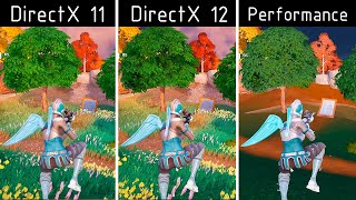 Fortnite Chapter 4 Season 3  DirectX 11 vs DirectX 12 vs Performance Mode  EPIC SETTINGS  RX 6600 [upl. by Ashman]