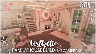 30K BLOXBURG AESTHETIC FAMILY HOUSE BUILD 2STORY NO ADVANCED PLACEMENT [upl. by Gayla670]