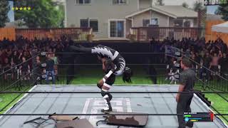 GCW Backyard Wrestling Tournament Barbedwire Deathmatch Co Kane v Beef Supreme [upl. by Kcirted]