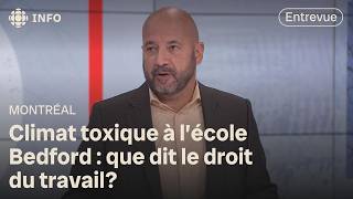 Des enseignants intimidateurs suspendus à lécole Bedford  que dit le droit  Isabelle Richer [upl. by Yticilef755]