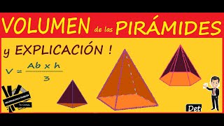 VOLUMEN de las PIRÁMIDES Bien explicado Base TRIANGULAR RECTANGULAR HEXAGONAL EJERCICIOS [upl. by Enovaj]