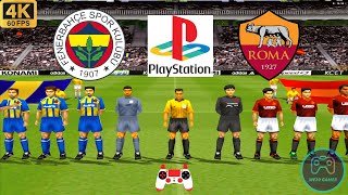 Winning Eleven 2002 Gameplay  Fenerbahçe vs Roma  Duckstation PS1 on PC Full Game 4K60 [upl. by Garwin]