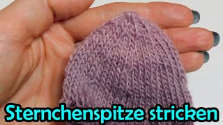 Sternchenspitze stricken für Socken  Romy Fischer Strickanleitung [upl. by Aicilev630]