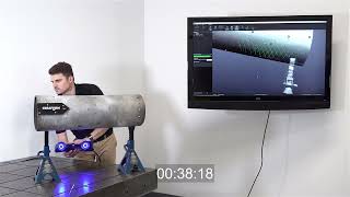 Pipecheck and HandySCAN BLACK NDT pipeline corrosion analysis demonstration [upl. by Earized73]