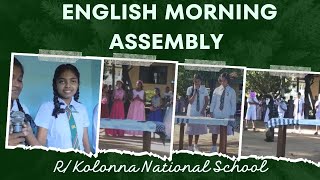 RKolonna National School  English Morning Assembly [upl. by Hniht]