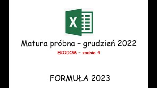 Matura informatyka 2023  Matura próbna CKE grudzień 2022  Zadanie 4  EKODOM [upl. by Faustena784]