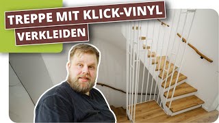 Treppe mit KlickVinyl verkleiden [upl. by Ennaimaj]