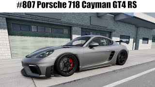 West Coast Trial Porsche 718 Cayman GT4 RS Beamng Drive [upl. by Holmes]