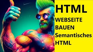 Einfache HTMLWebseite bauen  Was ist semantisches HTML  Tutorial  Deutsch [upl. by Dazraf]