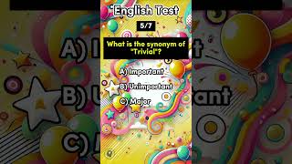 English Synonym Quiz  Vocabulary Test  Word Drill Trivia synonyms english quiz vocabulary fun [upl. by Nwotna]