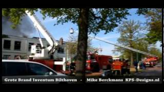 Zeer grote brand Inventum Bilthoven [upl. by Ausoj538]