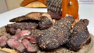 Making Traditional South African Biltong  Homemade biltong [upl. by Eatnuahs]