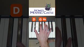 How to play Merry Go Round of Life howls moving castle on piano [upl. by Alveta]