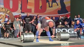 The Mountains WorldRecord Deadlift From the 2019 Arnold Strongman Classic [upl. by Inoy]