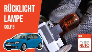 Wie Golf 6 Rücklicht Lampe wechseln 💡 [upl. by Branca]