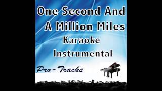 One Second And A Million Miles karaoke instrumental Bridges Of Madison County [upl. by Etnwahs924]