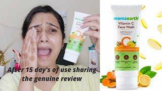 Mamaearth Vitamin C facewash with turmeric review  Should buy or not  komallakra komallakraAustralia [upl. by Belmonte]