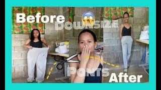 DIY l How to Downsize Pants l Resize Waist l Pinay l [upl. by Hatty]