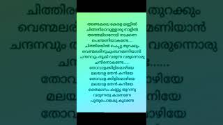 Sundhariye chempaka malare  song lyrics  malayalamsonglyrics love shorts [upl. by Eycats38]