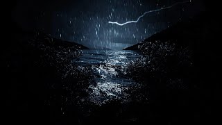 Rainstorm and Thunder  Dimmed Screen Sounds [upl. by Leimad]