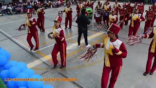 BANDA RITMICA IE L JOSE DE ORBEGOSO  CAT quotBquot CONC IE L VALLE GOICOCHEA 5 OCT 2024 [upl. by Cyna]