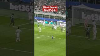 MilanClub Brugge 31 Goal Christian Pulisic [upl. by Herbie540]