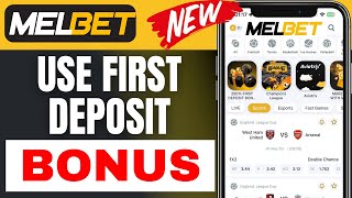 How To Use First Deposit Bonus In Melbet 2024 [upl. by Akinehs]