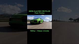 Twin Turbo Audi R8 RWD Drag Tune  Forza Horizon 5 forzahorizon5 automobile audi r8 shorts fyp [upl. by Nimzaj]